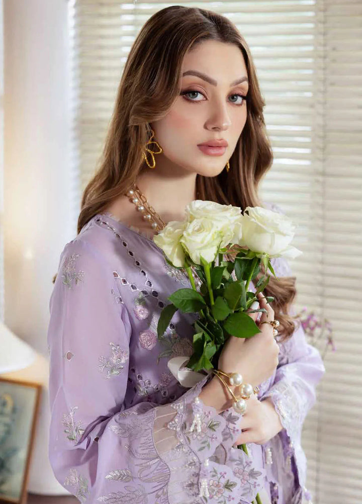 Mademoiselle By Nureh Embroidered Swiss Voil Suit Unstitched 3 Piece NU24MD NE-81 - Summer Collection