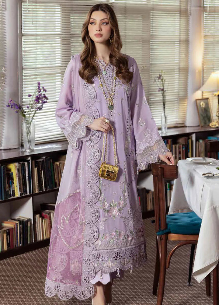 Mademoiselle By Nureh Embroidered Swiss Voil Suit Unstitched 3 Piece NU24MD NE-81 - Summer Collection