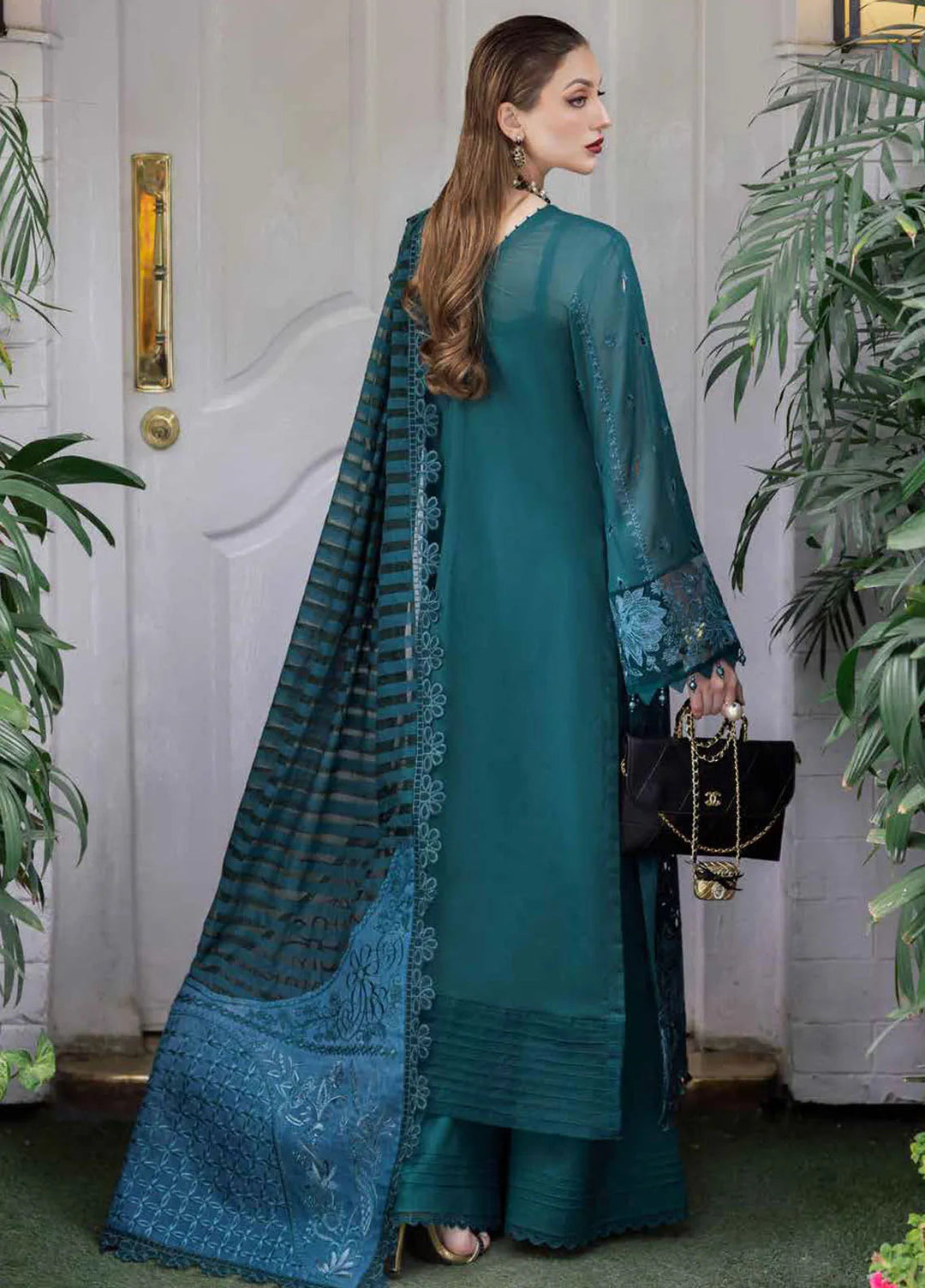 Mademoiselle By Nureh Embroidered Swiss Voil Suit Unstitched 3 Piece NU24MD NE-82 - Summer Collection