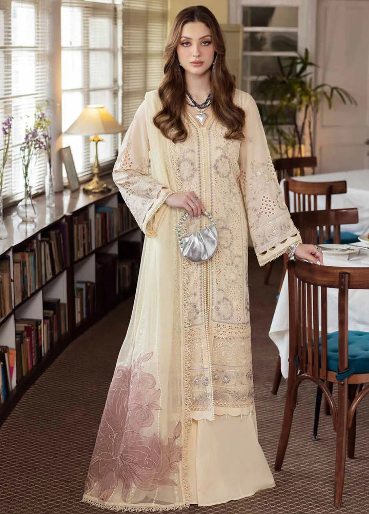 Mademoiselle By Nureh Embroidered Swiss Voil Suit Unstitched 3 Piece NU24MD NE-85 - Summer Collection