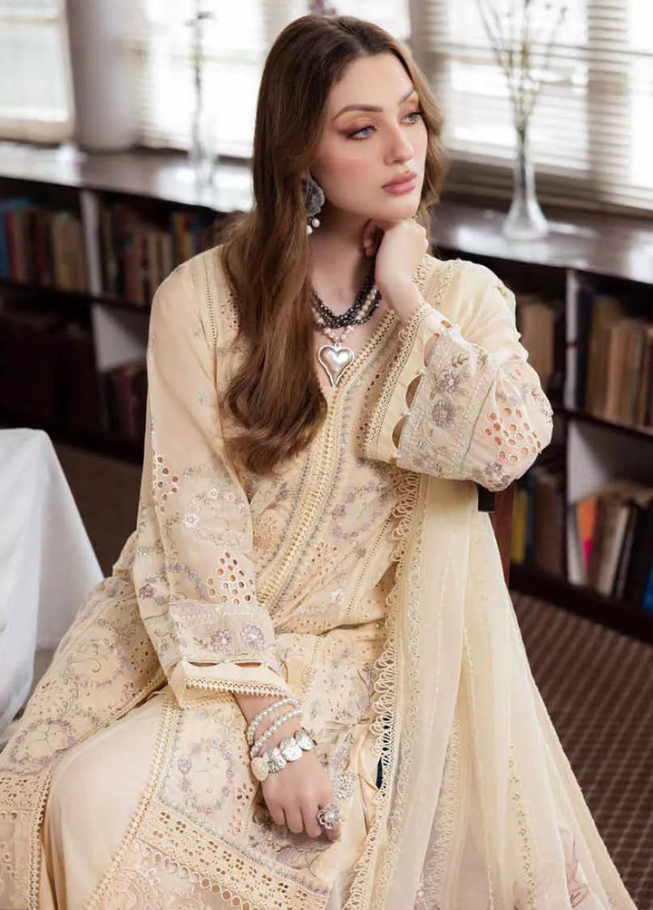 Mademoiselle By Nureh Embroidered Swiss Voil Suit Unstitched 3 Piece NU24MD NE-85 - Summer Collection