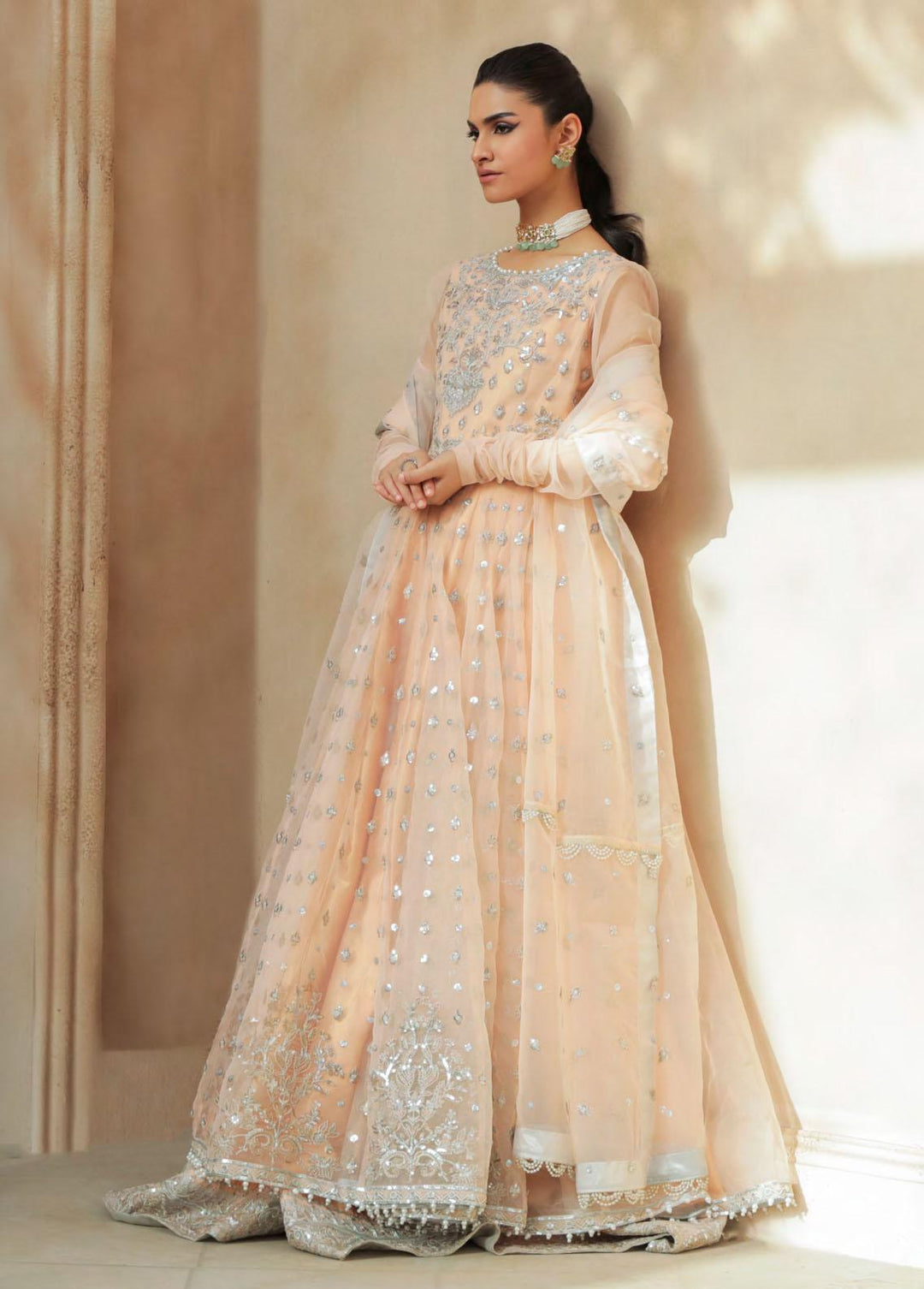 Parizah by Freesia Premium Embroidered  Suits Unstitched 3 Piece FRE22P FFM-0011 Mah e Noor - Premium Collection