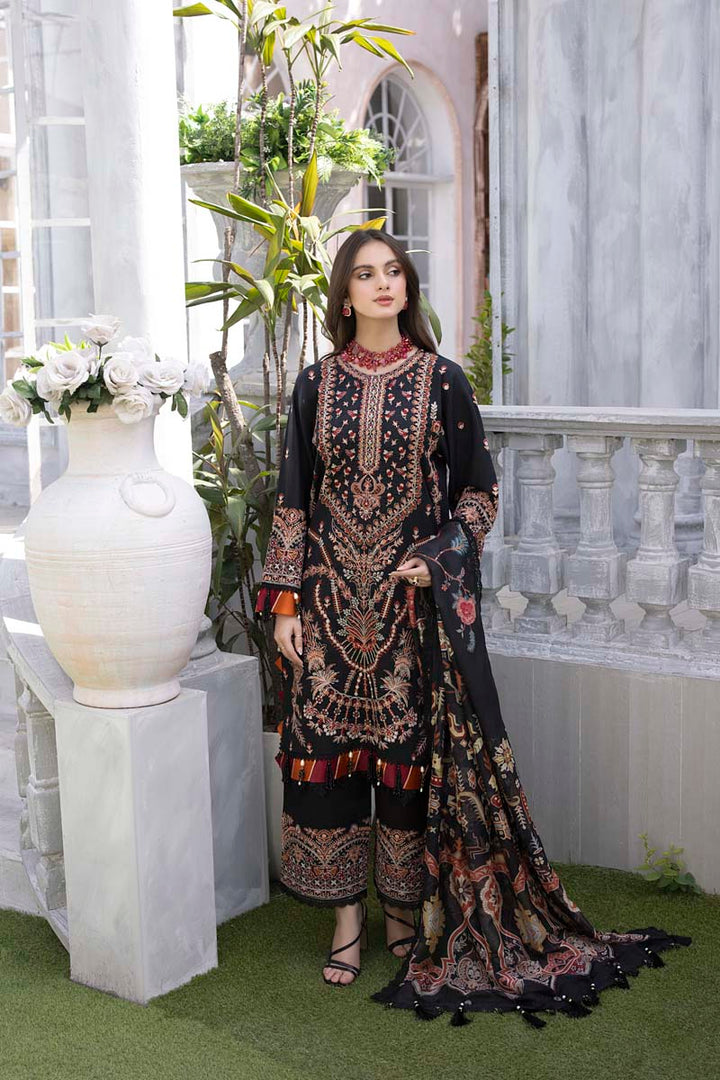 Husn E Adaa by Maham Sultan Unstitched Embroidered Lawn 3 Piece Suit MS26UHA Mahrukh - Lawn Collection