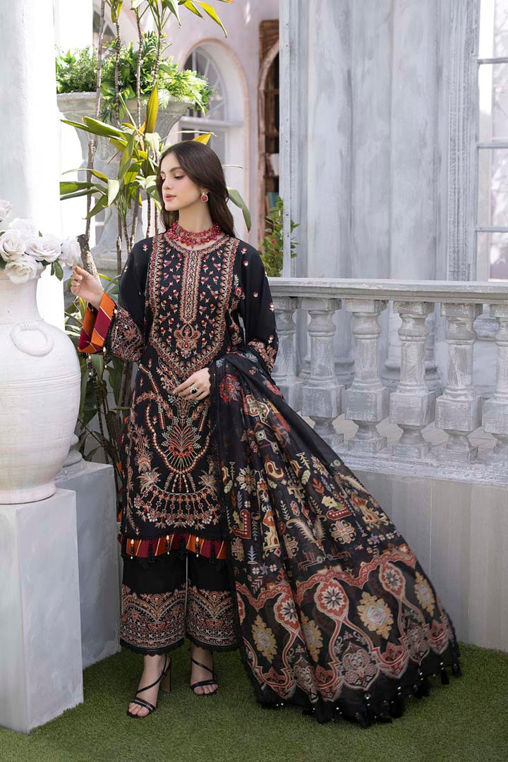 Husn E Adaa by Maham Sultan Unstitched Embroidered Lawn 3 Piece Suit MS26UHA Mahrukh - Lawn Collection