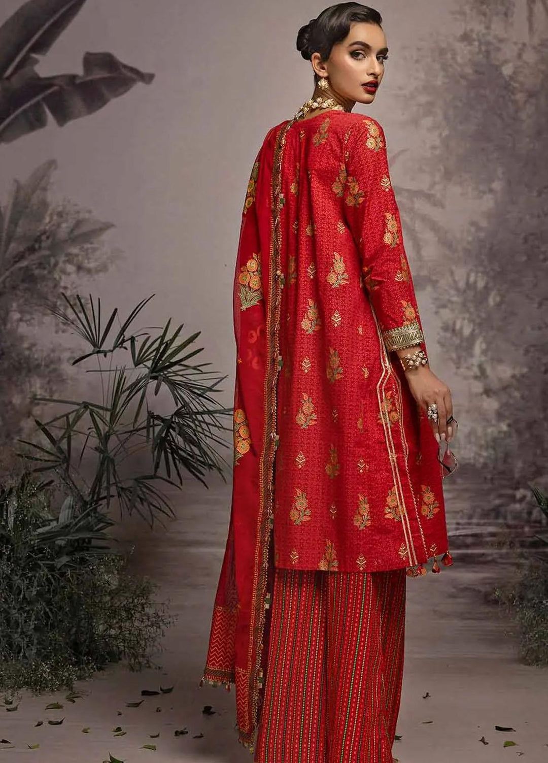 Maharani Muse By Gul Ahmed Embroidered Lawn Suits Unstitched 3 Piece GA23MM CN-32026 - Festive Collection