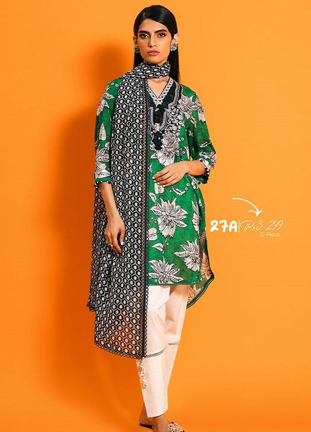 MAHAY by Sana Safinaz Embroidered Lawn Suits Unstitched 2 Piece SS23MH D-27A - Summer Collection