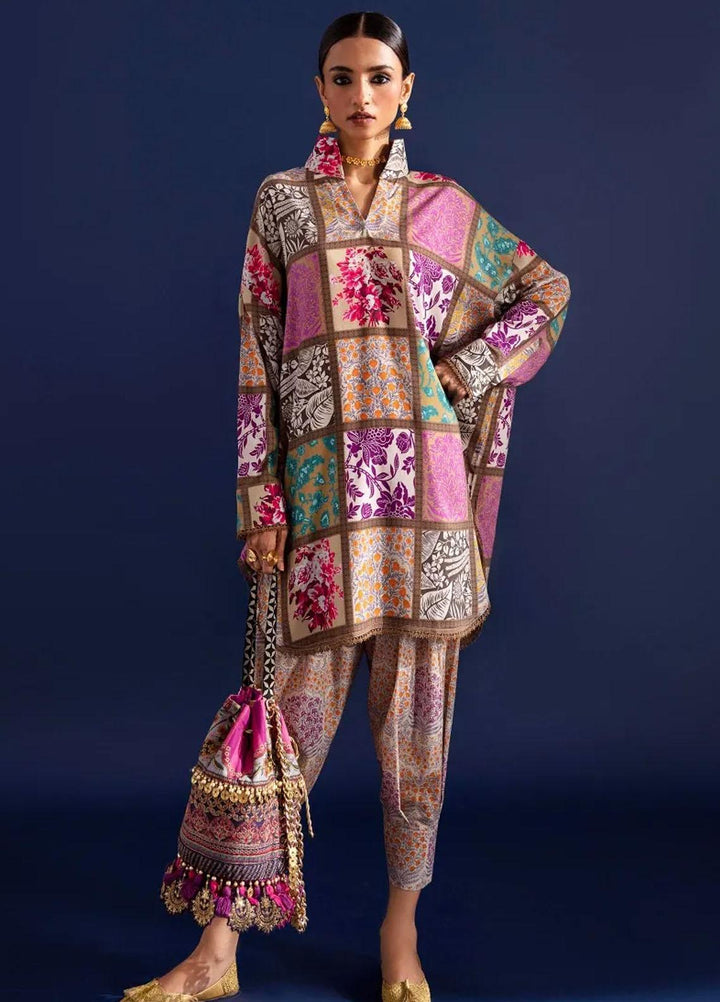 Mahay By Sana Safinaz Printed Linen Suits Unstitched 2 Piece SS23MHW 25A - Winter Collection