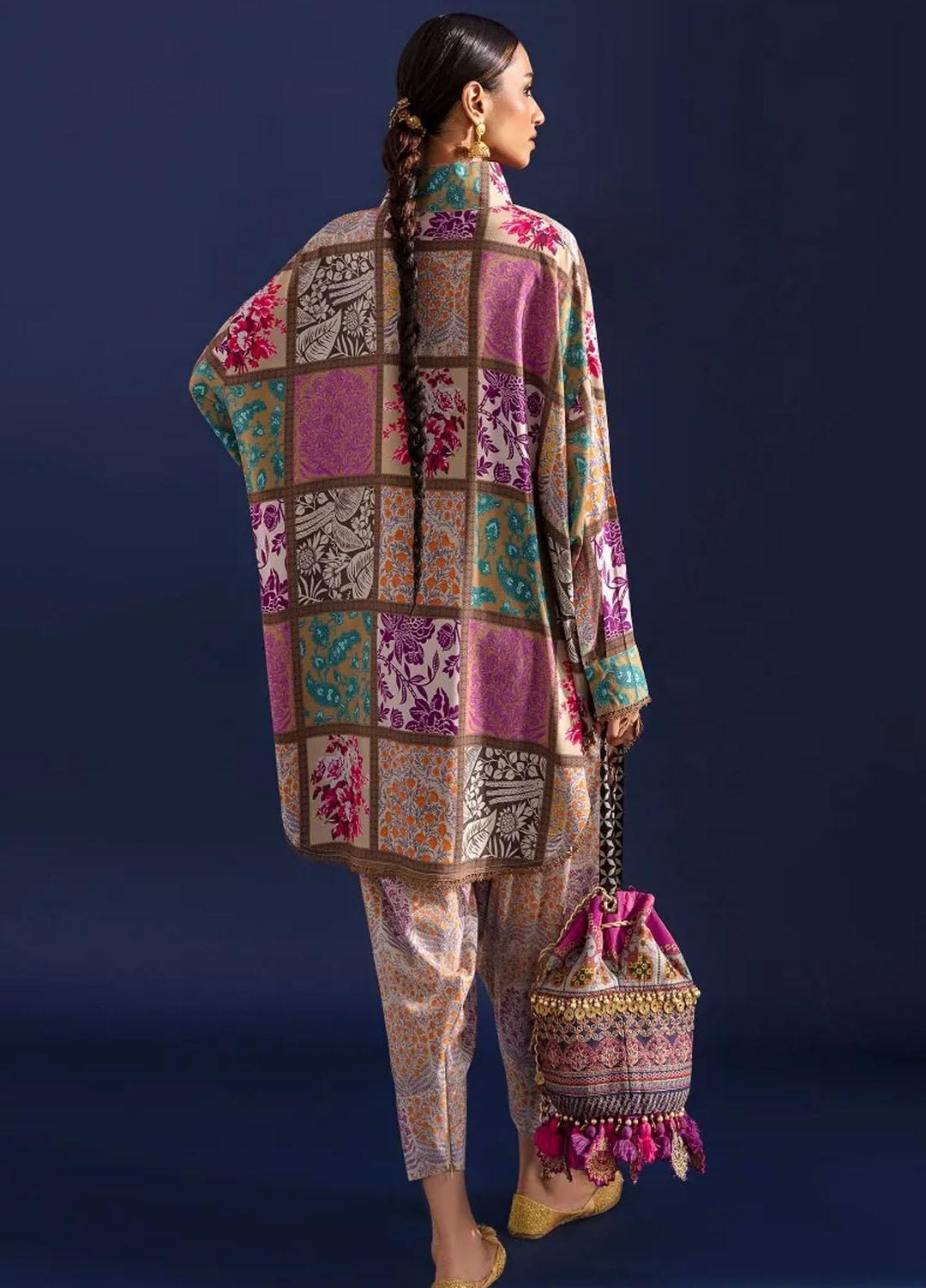 Mahay By Sana Safinaz Printed Linen Suits Unstitched 2 Piece SS23MHW 25A - Winter Collection