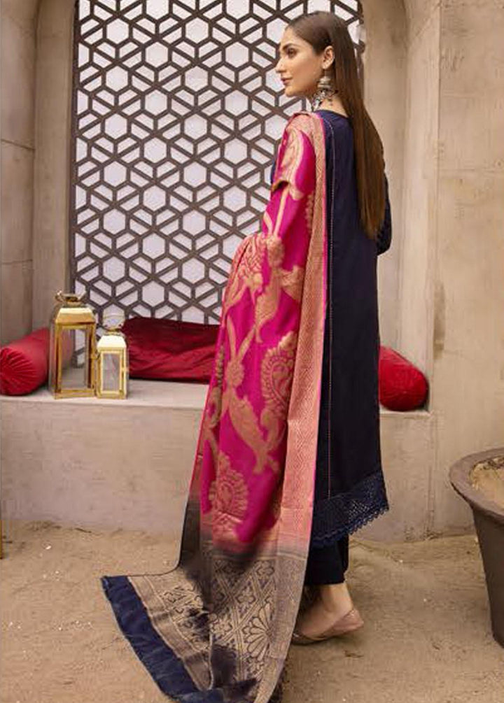 Mahee's By Riaz Arts Chikankari Viscose Suits Unstitched 3 Piece RA22V 01 - Winter Collection