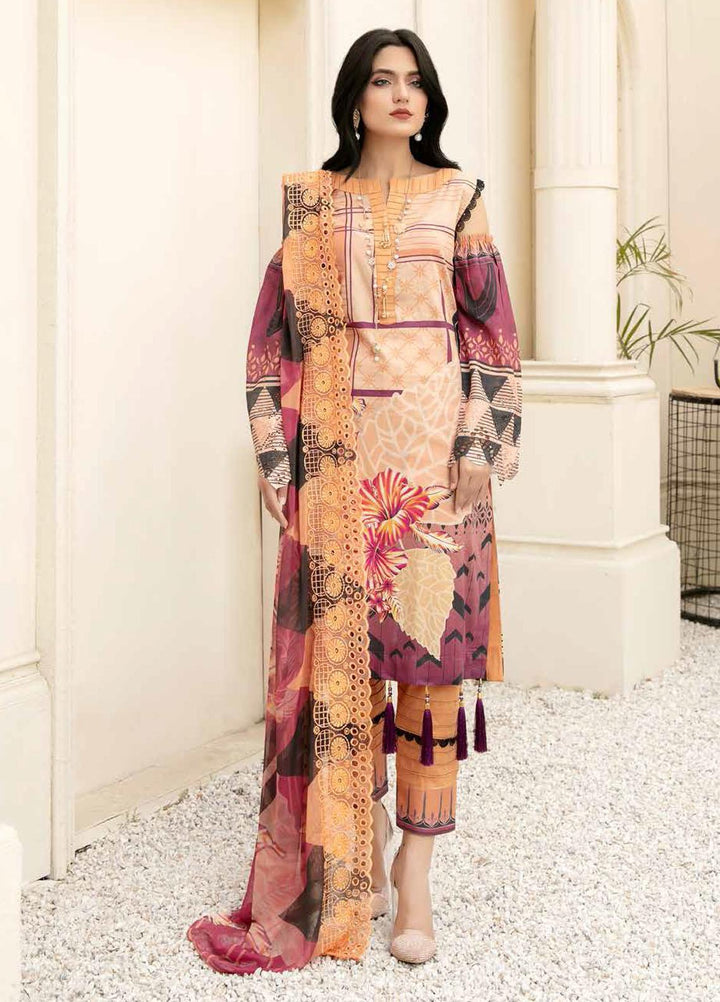 Mahee's By Riaz Arts Embroidered Lawn Suits Unstitched 3 Piece RA21-M12 06 - Summer Collection
