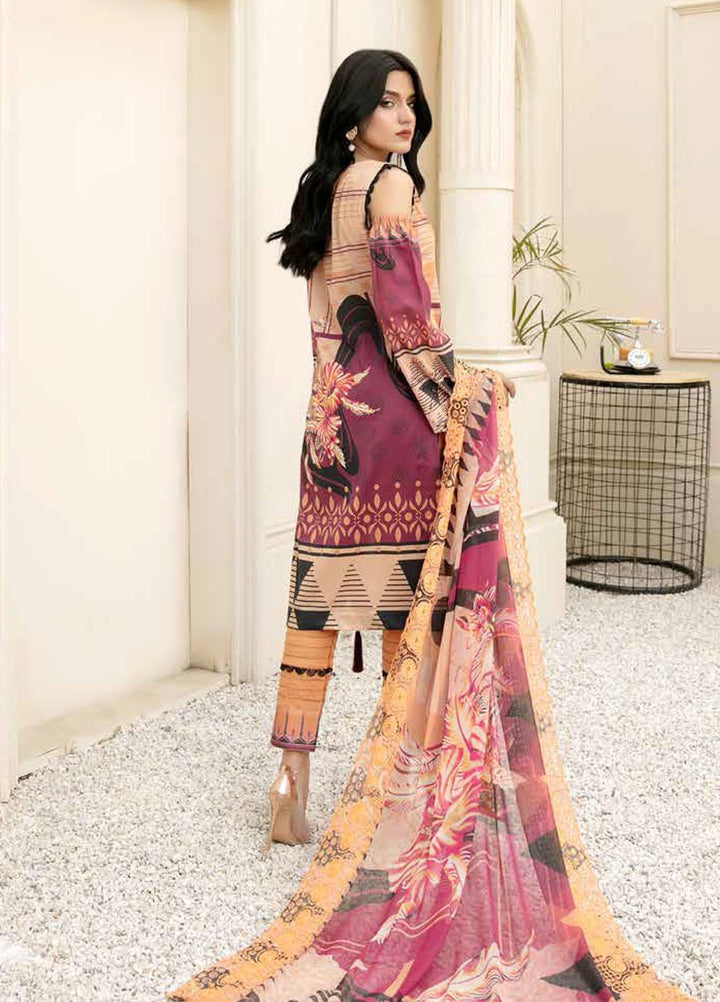 Mahee's By Riaz Arts Embroidered Lawn Suits Unstitched 3 Piece RA21-M12 06 - Summer Collection