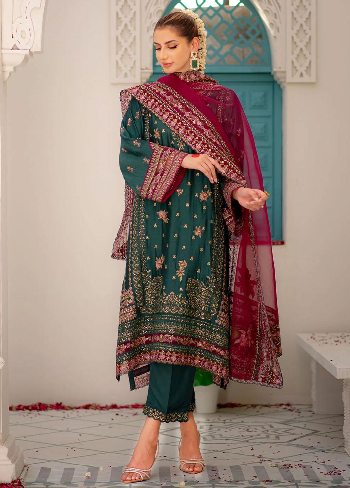 Maheer By Dhanak Embroidered Cotton Suits Unstitched 3 Piece DHK23MH DU ...