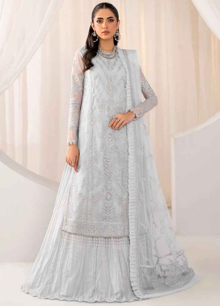 Maheer by Zarif Embroidered Net Suits Unstitched 3 Piece ZR25UF ZMU 03 Daria - Formals Collection