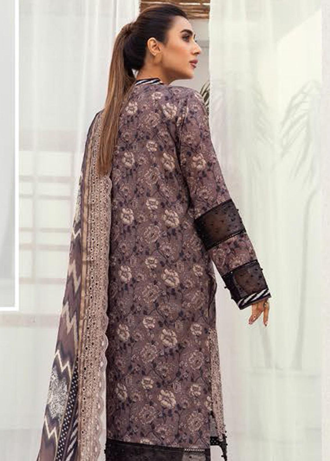 Mahees's By Riaz Arts Embroidered Lawn Suits Unstitched 3 Piece RA23-M6 05 - Summer Collection