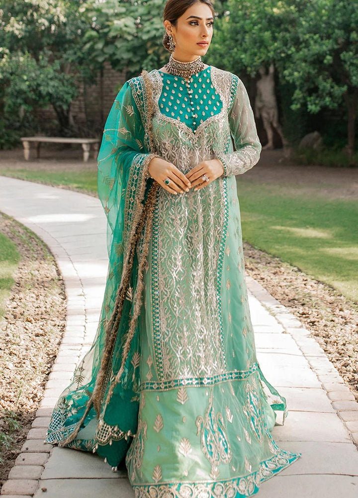 Mahgul Embroidered Organza Suits Unstitched 3 Piece MG21WU MWC-07 Feroza - Wedding Formals Collection