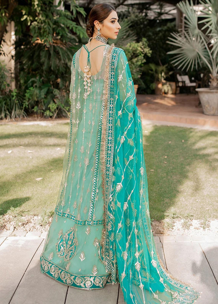 Mahgul Embroidered Organza Suits Unstitched 3 Piece MG21WU MWC-07 Feroza - Wedding Formals Collection