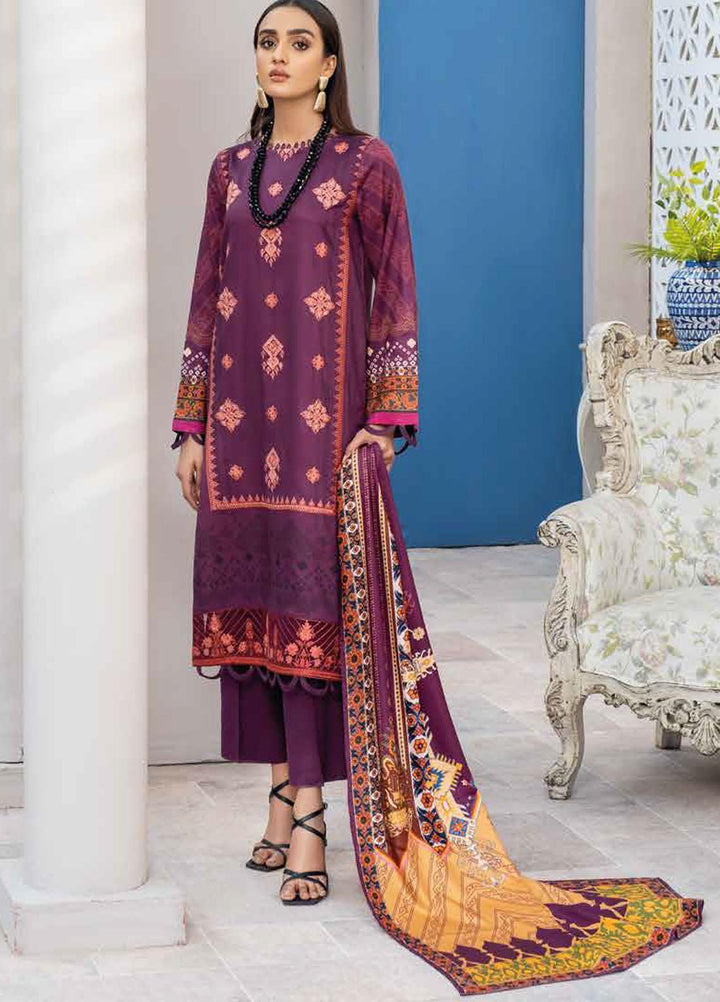 Mahi By Rang Rasiya Embroidered Cottel Linen Suits Unstitched 3 Piece RR21M 04 Lisa - Winter Collection
