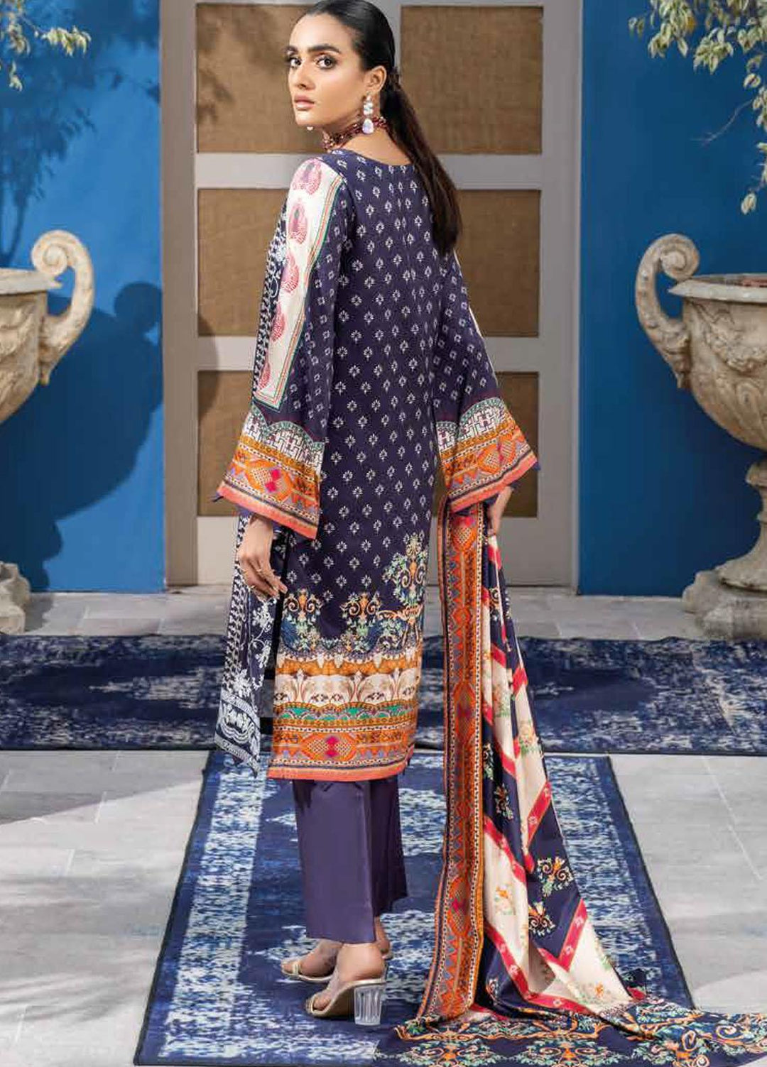 Mahi By Rang Rasiya Embroidered Cottel Linen Suits Unstitched 3 Piece RR21M 09 Sehl - Winter Collection