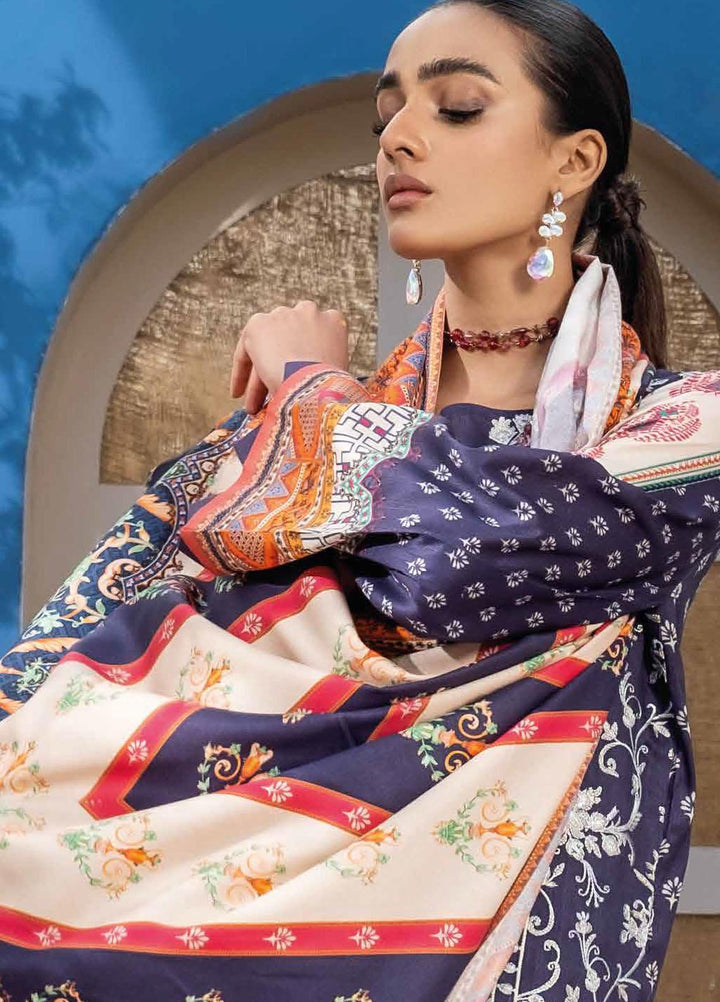 Mahi By Rang Rasiya Embroidered Cottel Linen Suits Unstitched 3 Piece RR21M 09 Sehl - Winter Collection