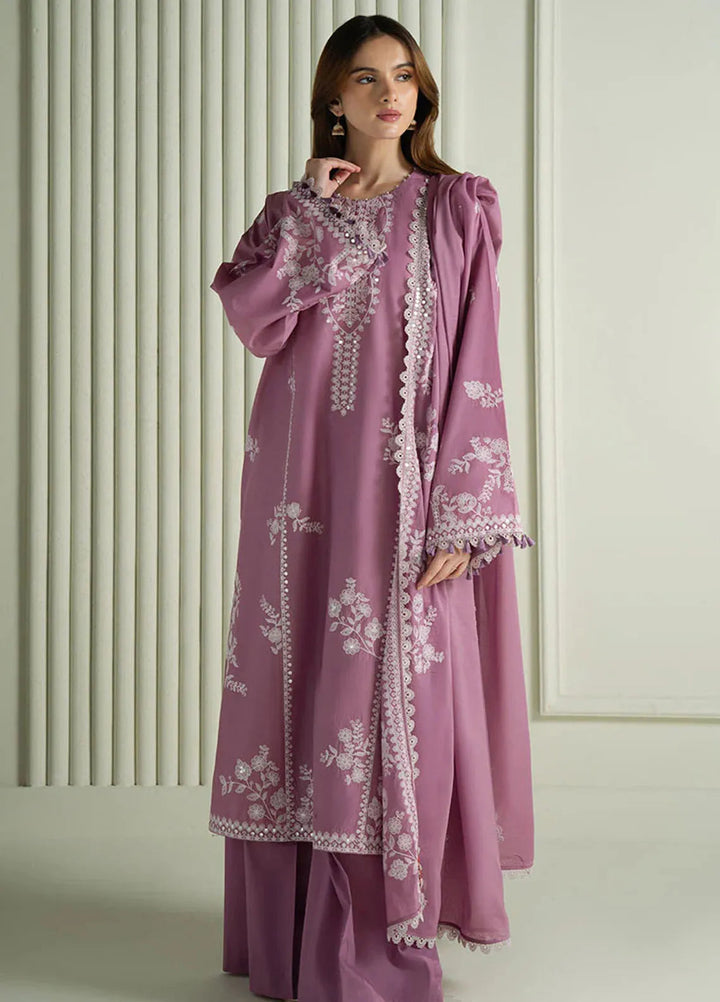 Mahiri by Cross Stitch Embroidered Lawn Suits Unstitched 3 Piece CS25ML Orchid Glaze - Summer Collection