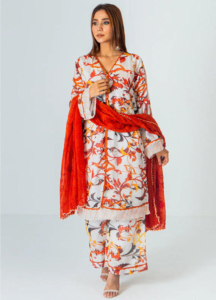 Mahnoor Ejaaz Pret Printed Swiss Lawn 3 Piece Suit ME-SPC 003