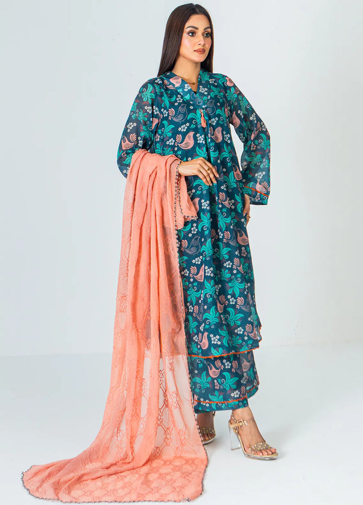 Mahnoor Ejaaz Pret Printed Swiss Lawn 3 Piece Suit ME-SPC 004