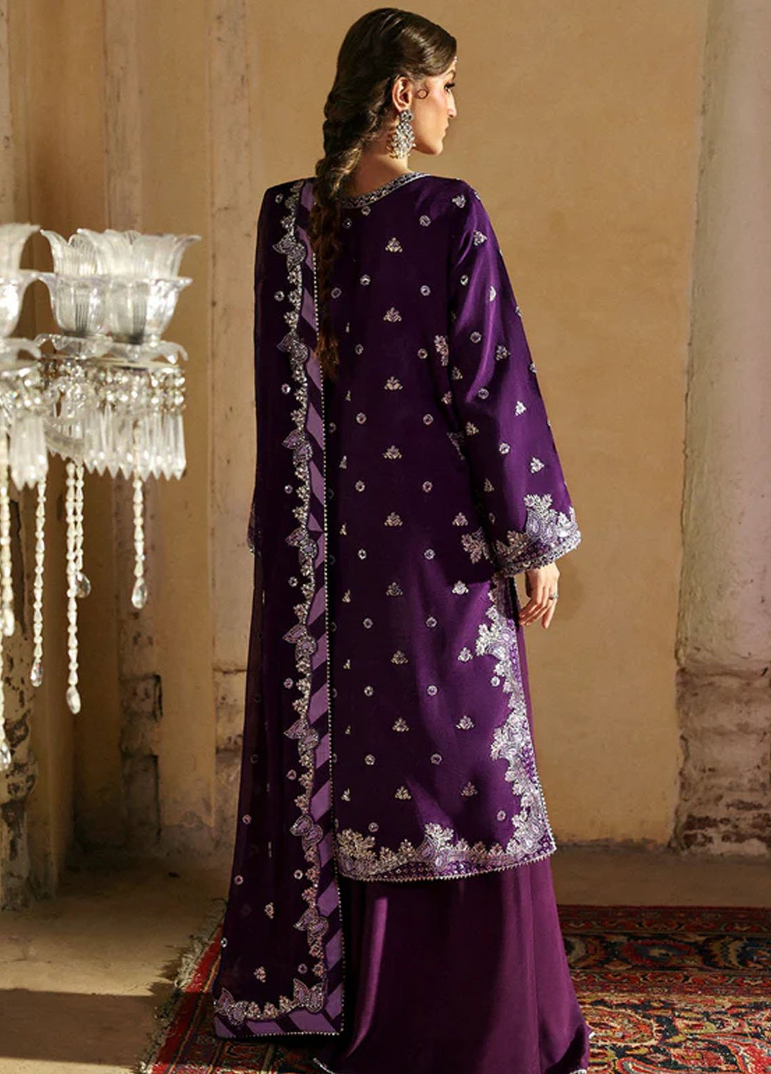 Mahnur Embroidered Organza Suits Unstitched 3 Piece D-09 Arusa - Formals Collection