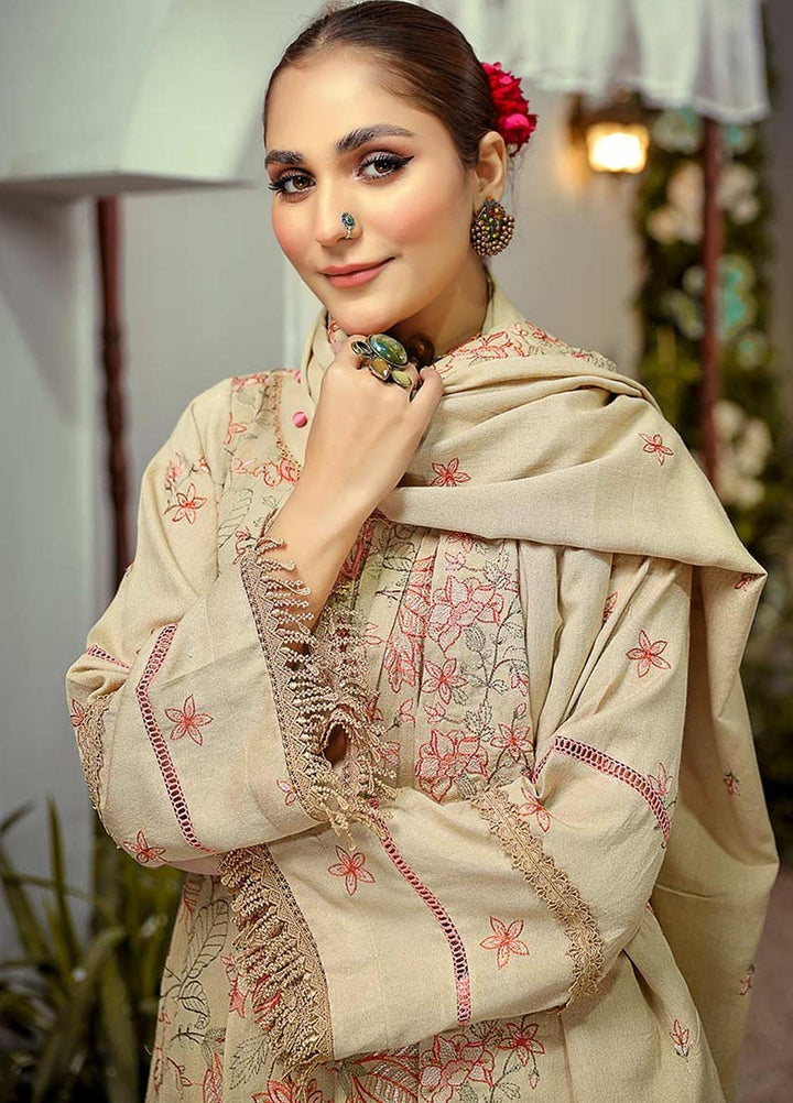 Mahpara By Mahnur Embroidered Karandi Suits Unstitched 3 Piece MN22M D-10 - Winter Collection