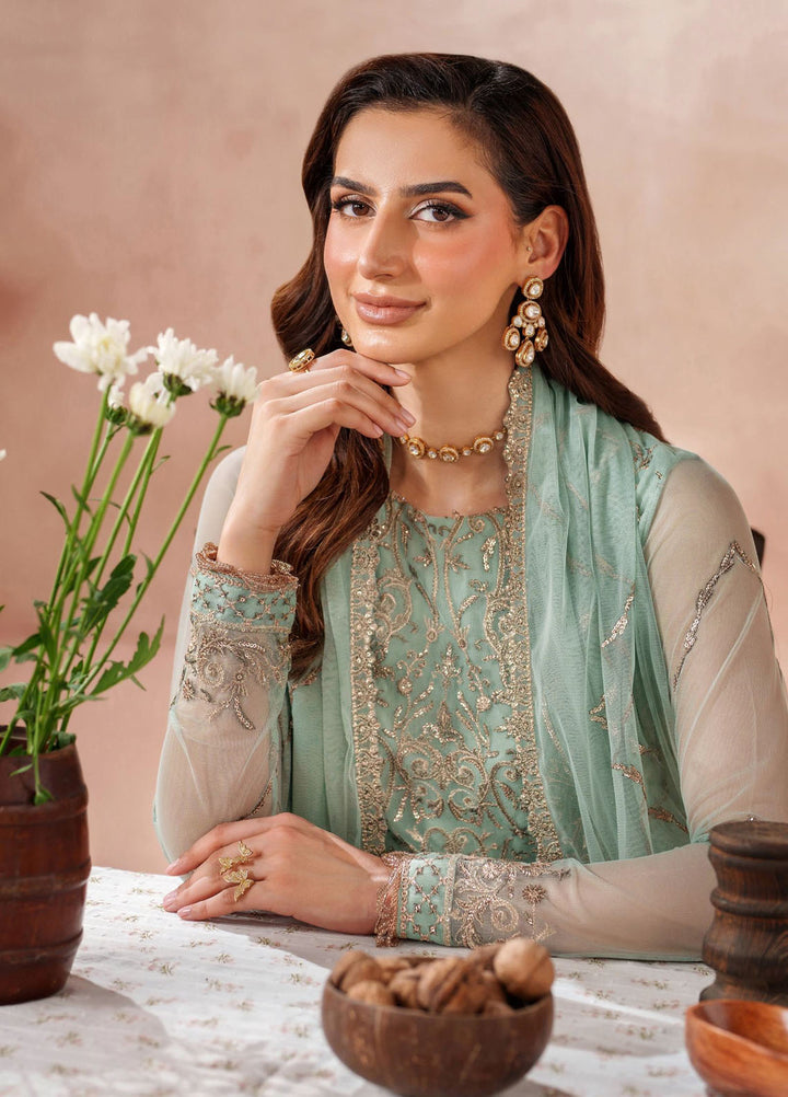 Mahrosh by Zarif Embroidered Net Suits Unstitched 3 Piece ZAF25MF MUF-05 Zarqa - Formals Collection