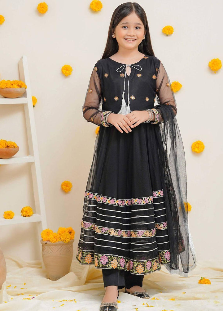 Modest Pret Embroidered Net 3 Piece Suit Tabeer