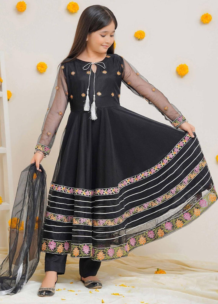 Modest Pret Embroidered Net 3 Piece Suit Tabeer