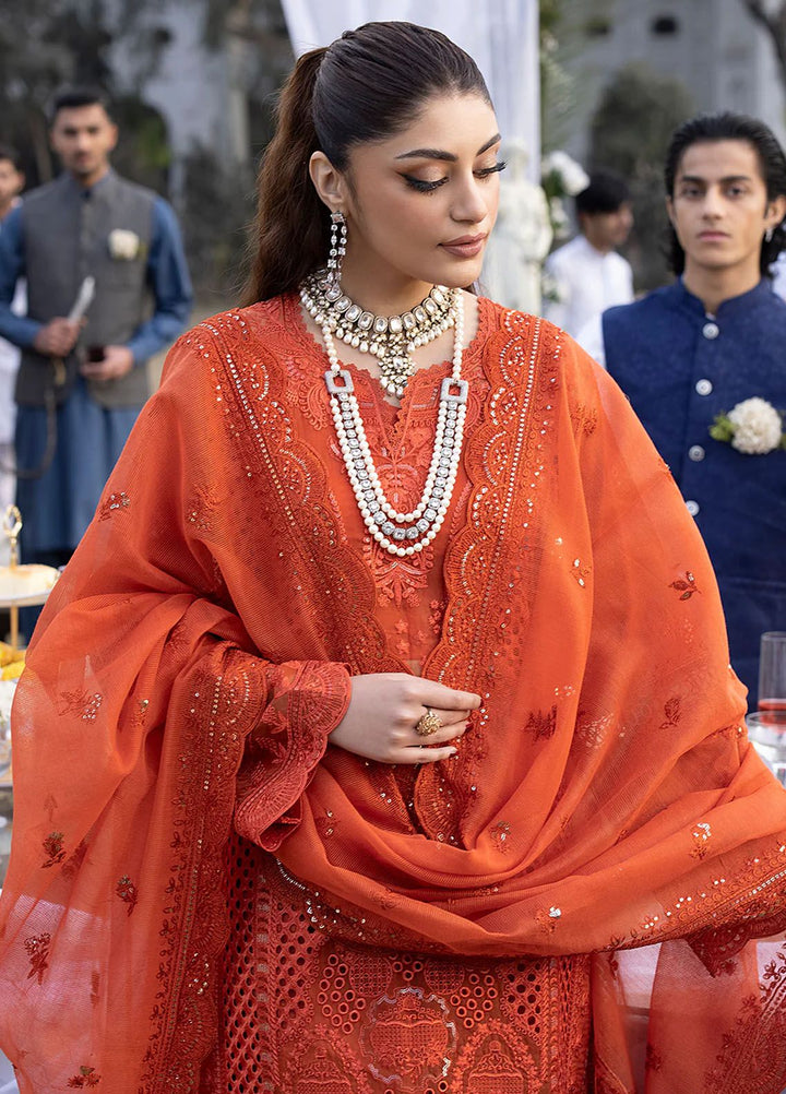 Mahrukh by Mahnur Embroidered Lawn Suits Unstitched 3 Piece MN24MK D2-A Iris - Summer Collection