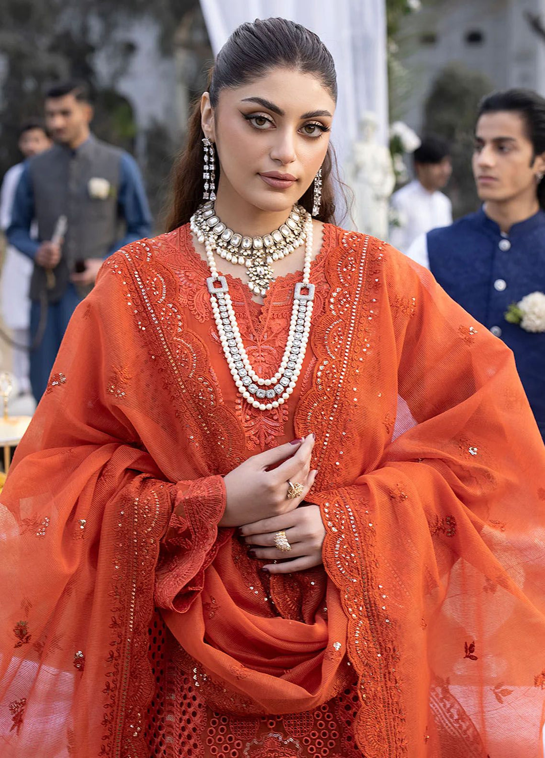 Mahrukh by Mahnur Embroidered Lawn Suits Unstitched 3 Piece MN24MK D2-A Iris - Summer Collection