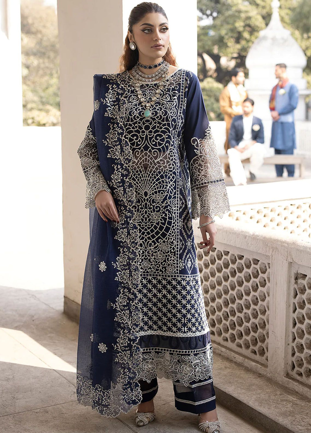 Mahrukh by Mahnur Embroidered Lawn Suits Unstitched 3 Piece MN24MK D3-A Dusk - Summer Collection