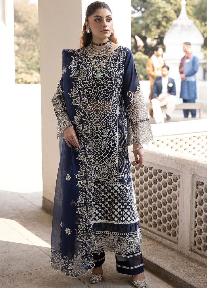 Mahrukh by Mahnur Embroidered Lawn Suits Unstitched 3 Piece MN24MK D3-A Dusk - Summer Collection