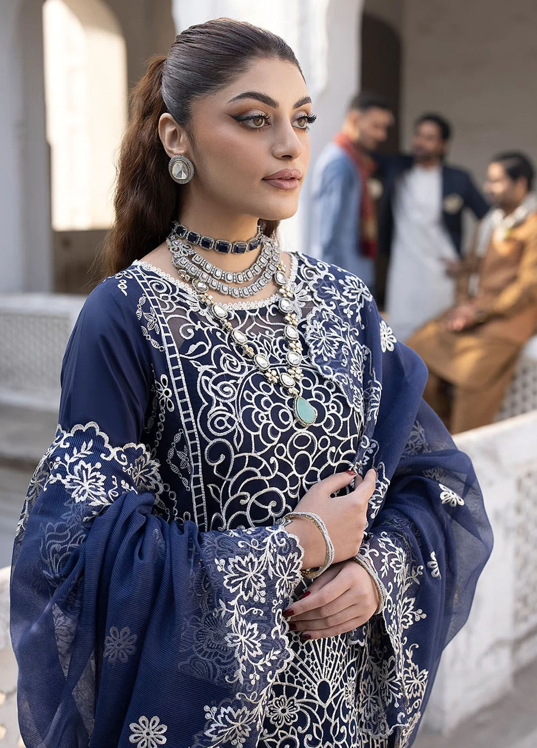 Mahrukh by Mahnur Embroidered Lawn Suits Unstitched 3 Piece MN24MK D3-A Dusk - Summer Collection