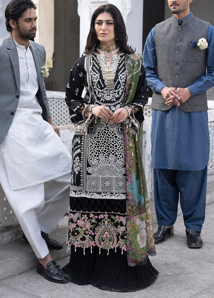 Mahrukh by Mahnur Embroidered Lawn Suits Unstitched 3 Piece MN24MK D6-A Camelia - Summer Collection