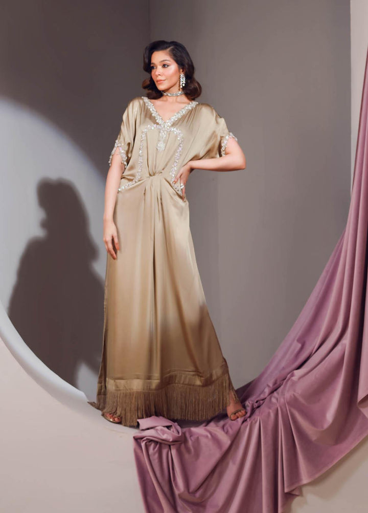 Mahum Asad Luxury Pret  Silk Kaftan MA23FE GROOVE