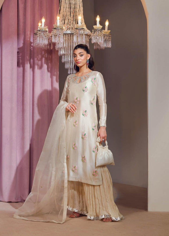 Mahum Asad Luxury Pret  Silk 3 Piece Dress MA23FE GODDESS