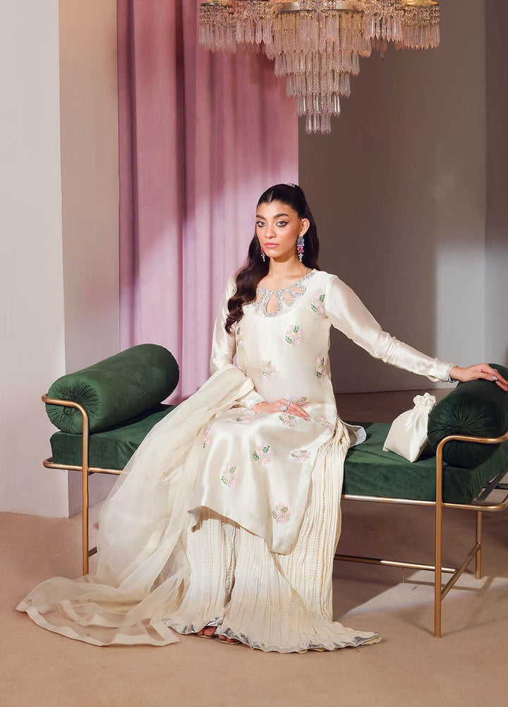 Mahum Asad Luxury Pret  Silk 3 Piece Dress MA23FE GODDESS