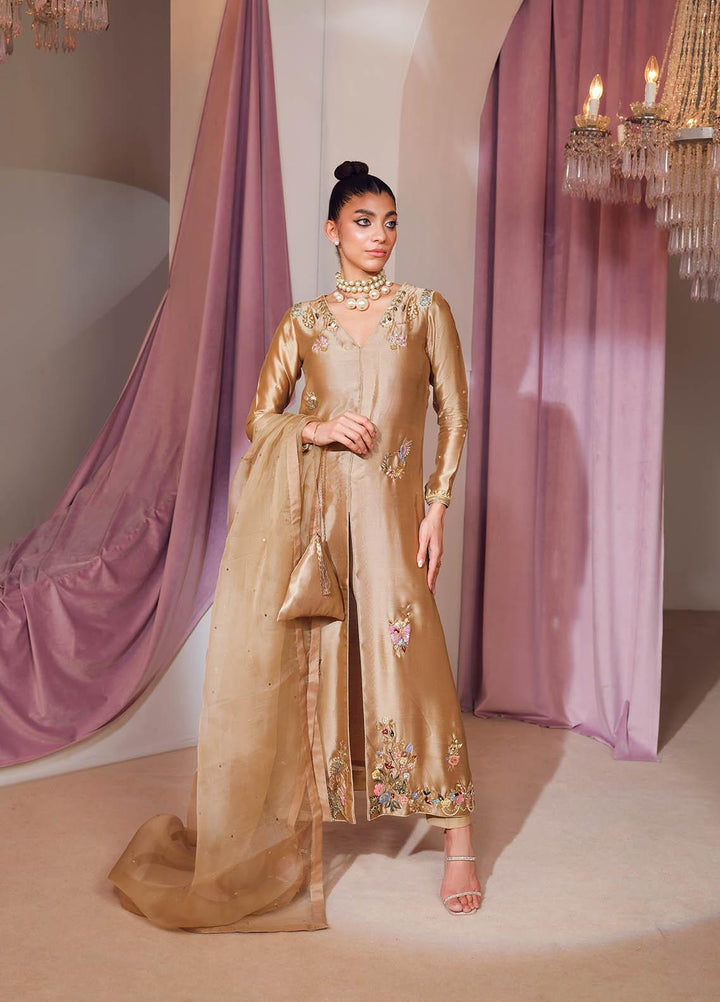 Mahum Asad Luxury Pret  Silk 3 Piece Dress MA23FE SUAVE