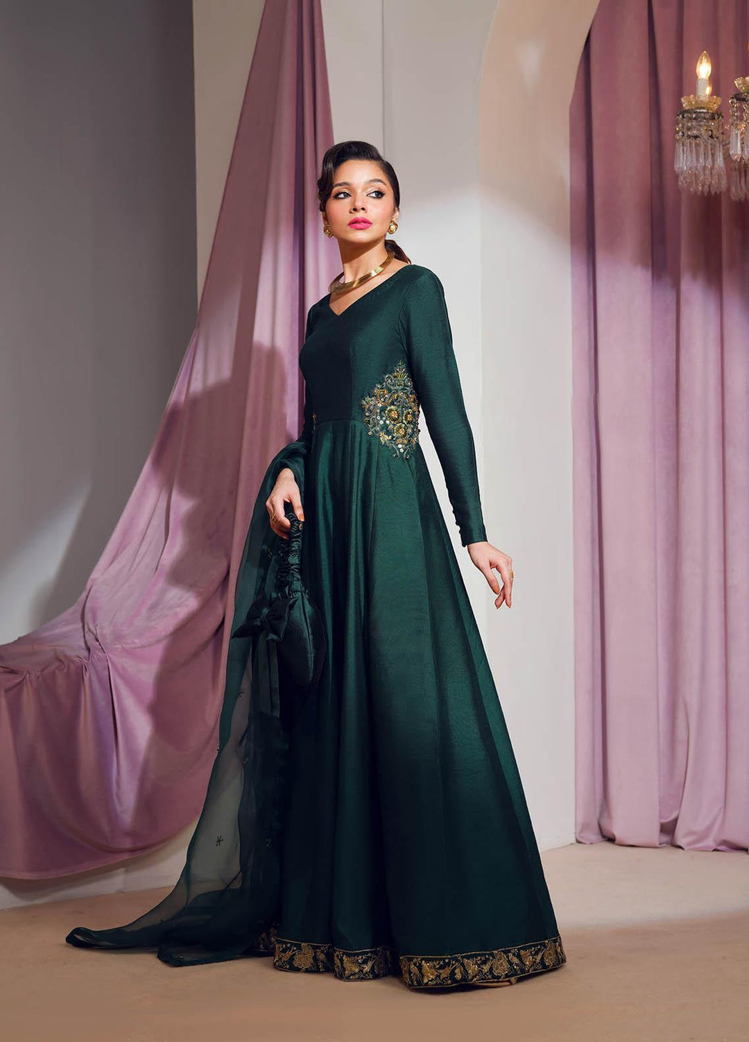 Mahum Asad Luxury Pret  Silk 3 Piece Dress MA23FE GYPSY