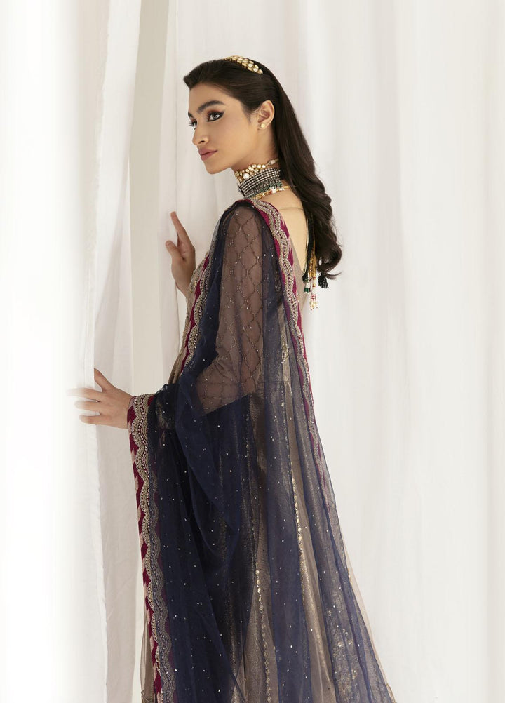 Mahum Asad Luxury Pret  Net 3 Piece Suit Aysel