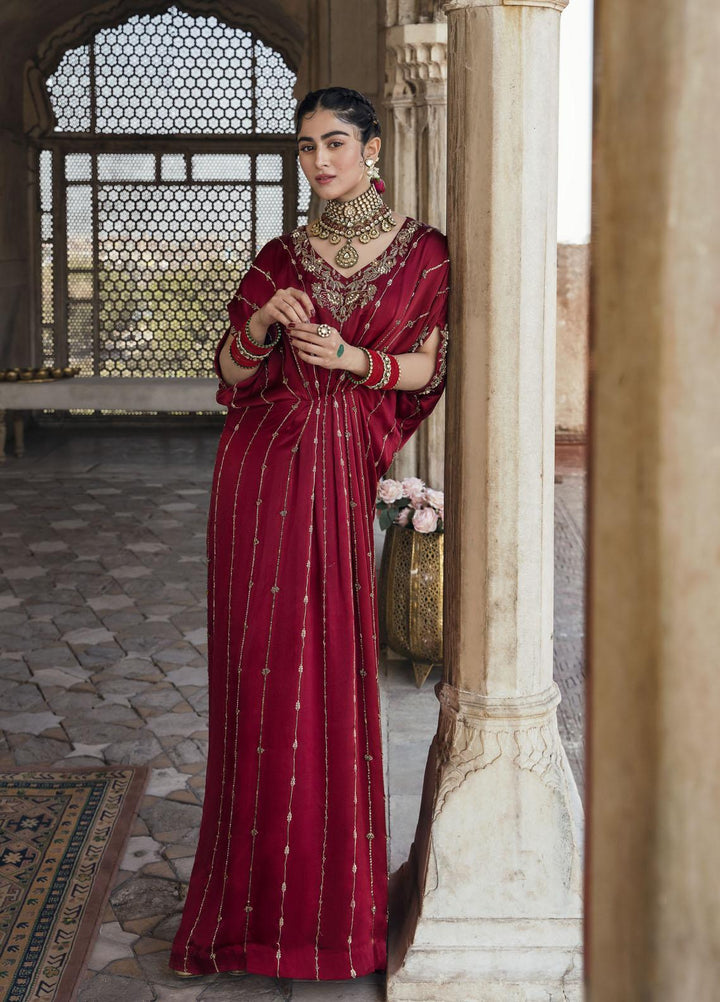 Mahum Asad Luxury Pret  Silk Kaftan MA23GPS GULAAL