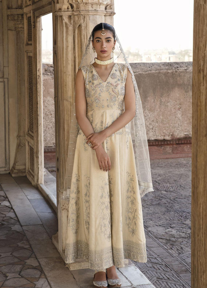 Mahum Asad Luxury Pret  Raw Silk 3 Piece Dress MA23GPS Bahaar