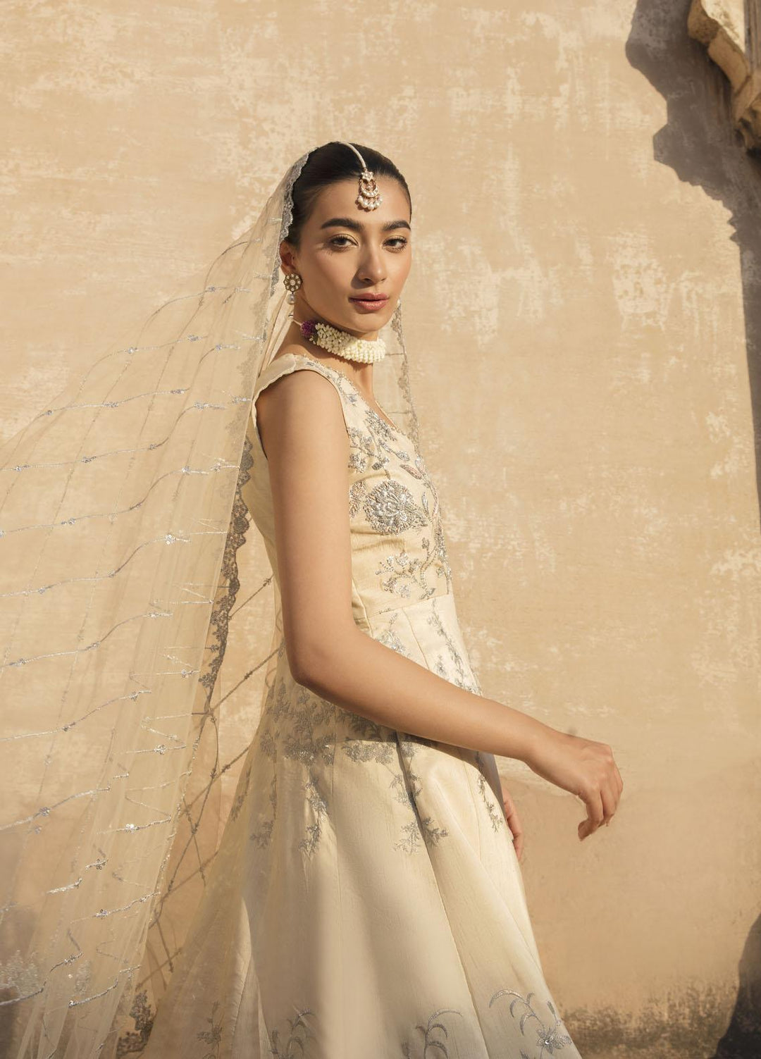Mahum Asad Luxury Pret  Raw Silk 3 Piece Dress MA23GPS Bahaar