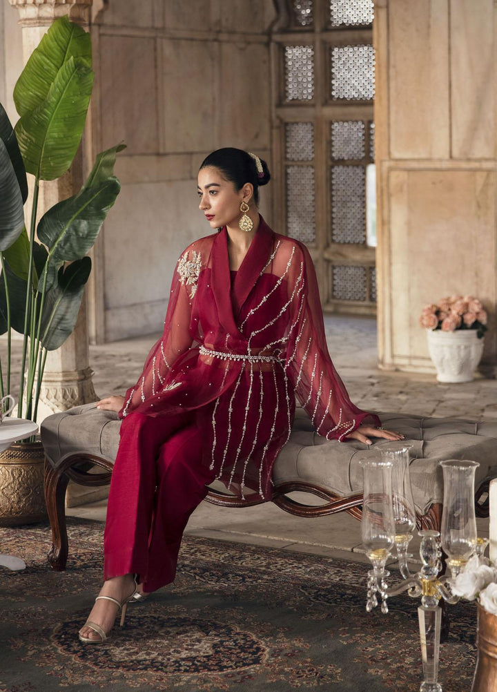 Mahum Asad Luxury Pret  Organza 3 Piece Dress MA23GPS ROOP