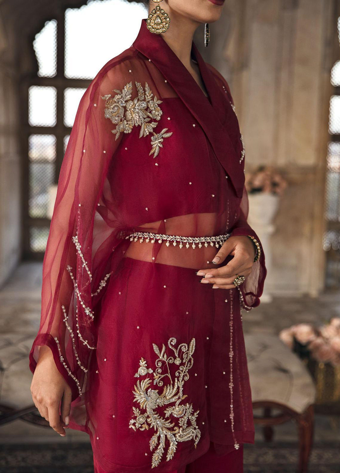 Mahum Asad Luxury Pret  Organza 3 Piece Dress MA23GPS ROOP