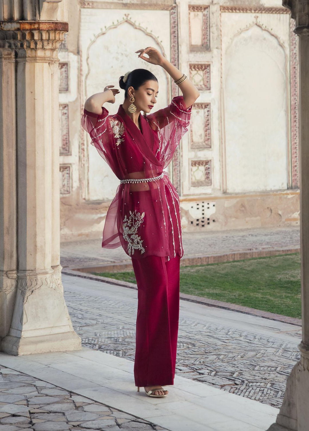 Mahum Asad Luxury Pret  Organza 3 Piece Dress MA23GPS ROOP