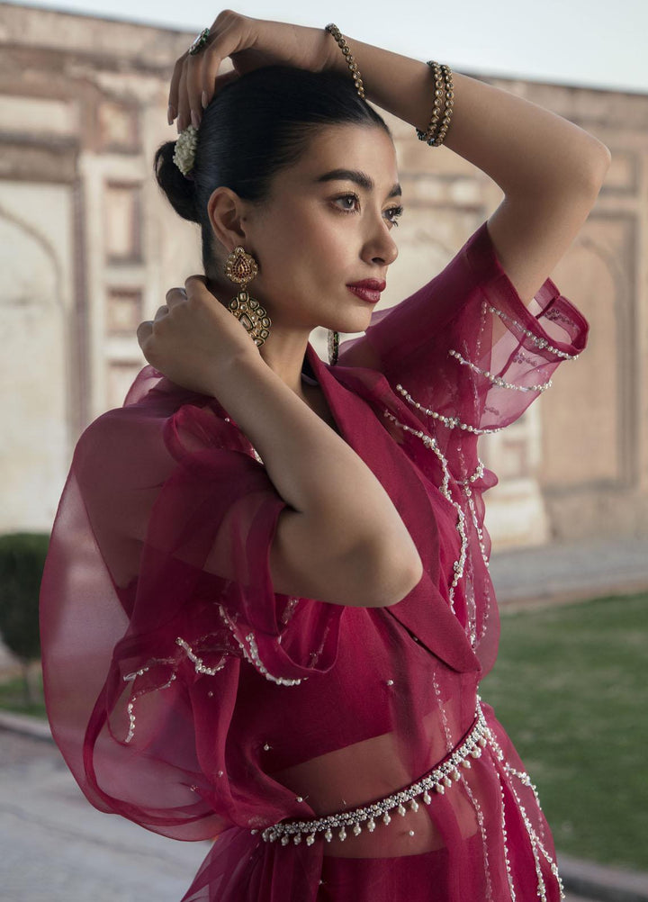 Mahum Asad Luxury Pret  Organza 3 Piece Dress MA23GPS ROOP